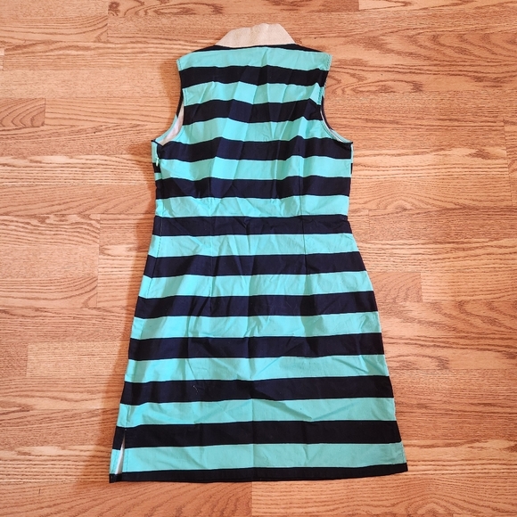 NWOT Sail To Sable Striped Sleeveless Dress with Collar, Size M - Picture 5 of 7
